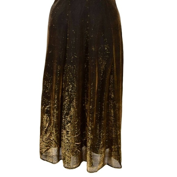 ALL THAT JAZZ Long gold shimmery long evening dress, formal, size 10 - Picture 2 of 2